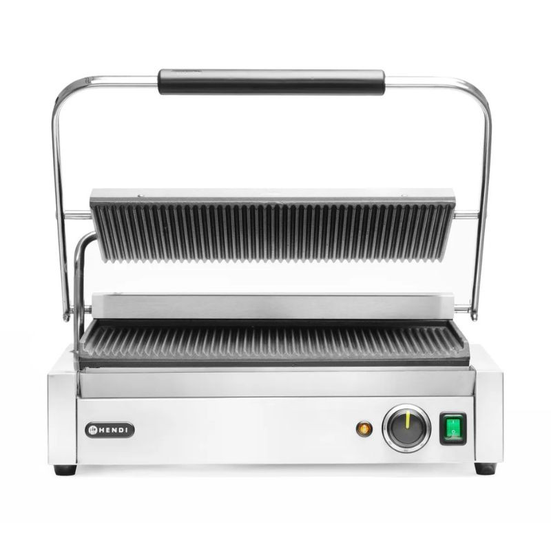 Grill de Contact Panini XL - Triibuline Plaat - HENDI Grill de Contact Panini XL - Triibuline Plaat - HENDI