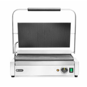 Grill de Contact Panini XL - Triibuline Plaat - HENDI
