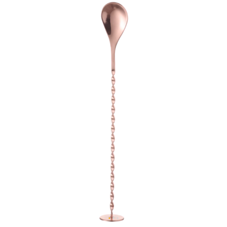 Vaskne kokteililusikas koos purustajaga - 280 mm