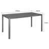 Lattes Valletta laud hallis - 1560 mm