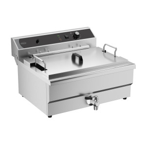 Professionaalne fritüür tühjendusventiiliga - 25 L - CombiSteel