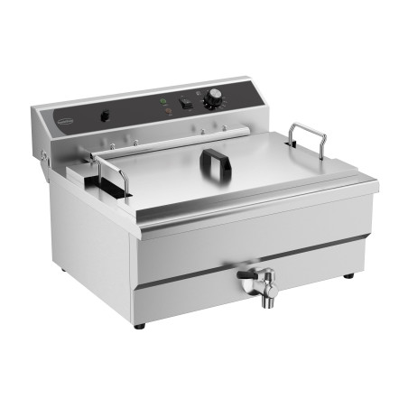 Professionaalne fritüür tühjendusventiiliga - 25 L - CombiSteel
