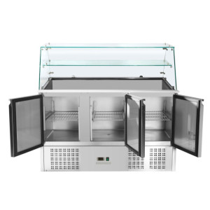 Saladette Külmik 3 Ust - 368 L - Dynasteel