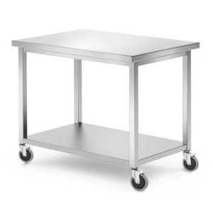 Mobiillaud koos riiuliga - 1000x700 mm - HENDI