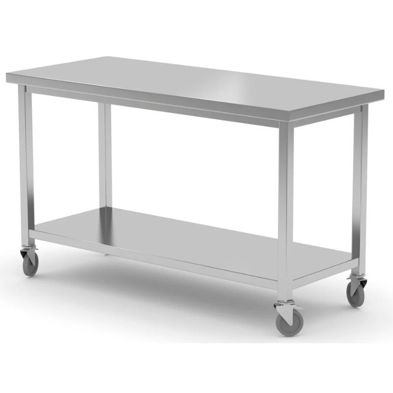 Mobiillaud riiuliga - 1200x600 mm - HENDI