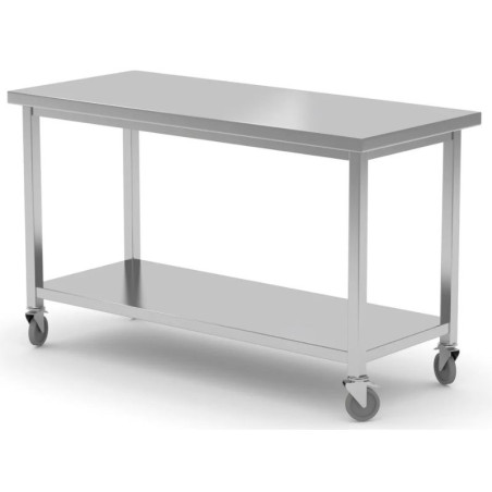 Mobiillaud riiuliga - 1200x600 mm - HENDI