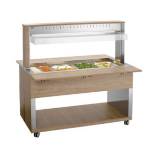 Chariot Buffet Chaud - 4 x GN 1/1