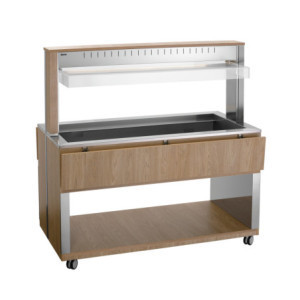 Chariot Buffet Chaud - 4 x GN 1/1