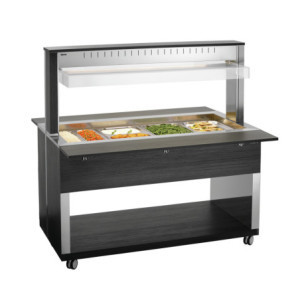 Chariot Buffet Chaud - 4 x GN 1/1