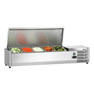 Saladette Roostevabast Terasest Pealeasetatav - 5 x GN 1/4
