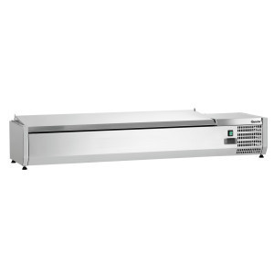 Roostevabast terasest külmsalatilaud - 5 x GN 1/3 + 1 x GN 1/2
