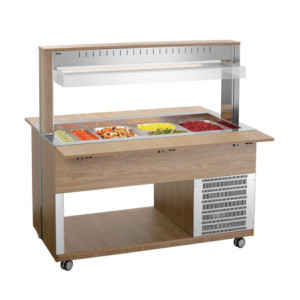 Chariot Buffet Chaud - 4 x GN 1/1