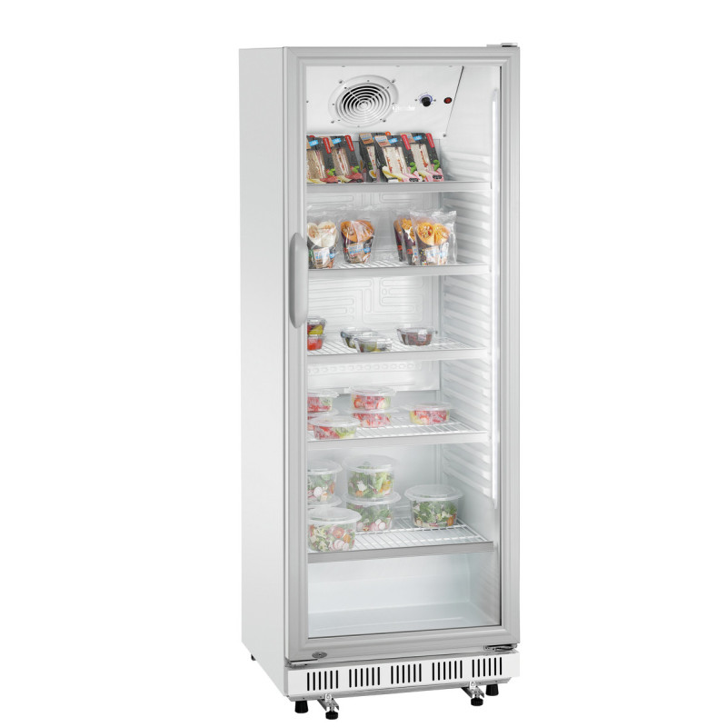 White Glass Door Positive Refrigerated Cabinet - 360 L - Bartscher