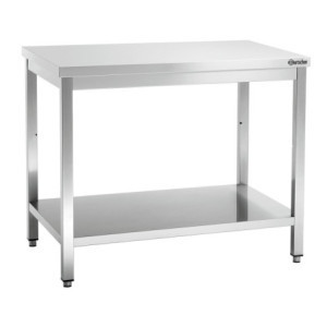 Table de Travail Inox avec Etagère Basse - P 700 mm - L 1000 mm - Bartscher