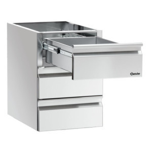 Colonne Tiroirs 3 x GN 1/1 Table de Travail - Bartscher