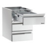 Colonne Tiroirs 3 x GN 1/1 Table de Travail - Bartscher
