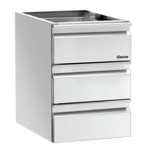 Colonne Tiroirs 3 x GN 1/1 Table de Travail - Bartscher