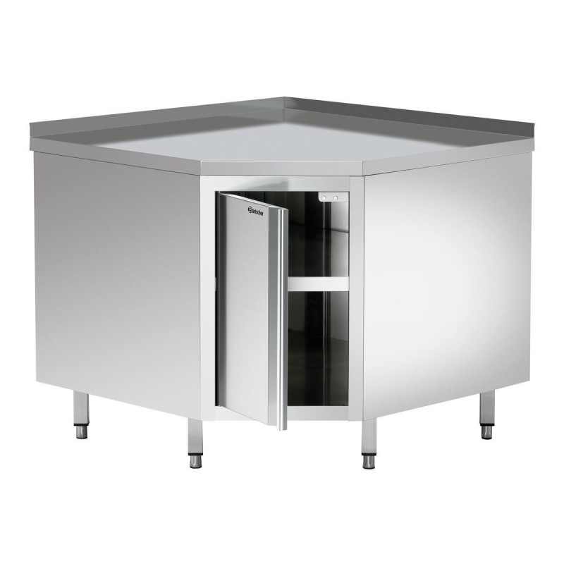 Meuble d'Angle en Inox - L 1000 x P 1000 mm - Bartscher Meuble d'Angle en Inox - L 1000 x P 1000 mm - Bartscher