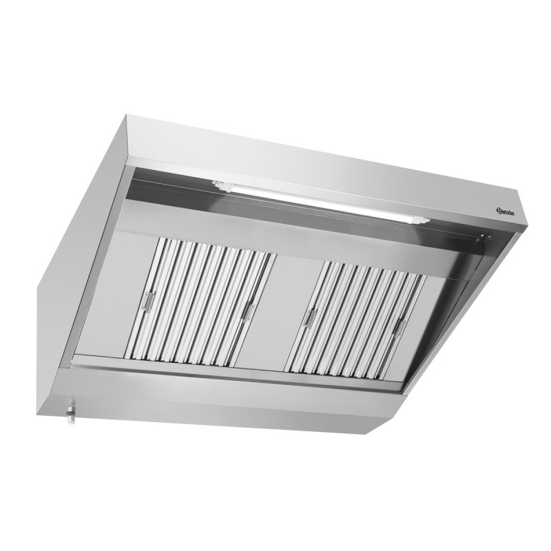 Hotte Murale avec Moteur et Eclairage - L 1400 x P 900 mm - Bartscher Hotte Murale avec Moteur et Eclairage - L 1400 x P 900 mm - Bartscher