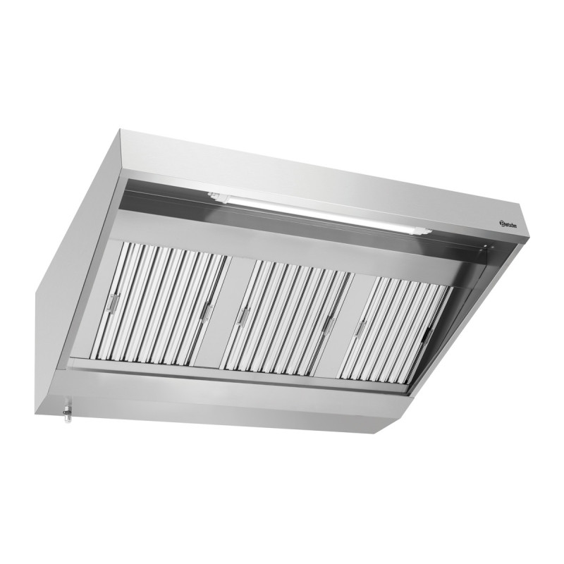 Wall-Mounted Hood with Motor and Lighting - L 1500 x D 900 mm - Bartscher Wall-Mounted Hood with Motor and Lighting - L 1500 x D 900 mm - Bartscher