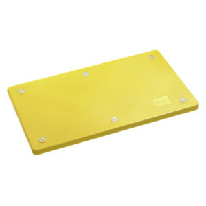 Lõikelaud 530 x 325 mm - Kollane - 20 mm paksune - Bartscher