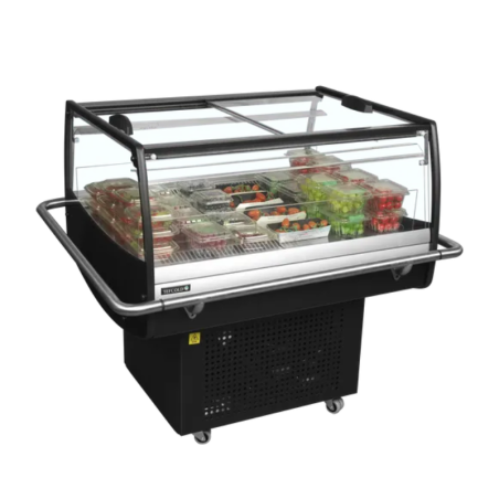 Külmik Klaasist Lükandkaanega - 105 L - TEFCOLD