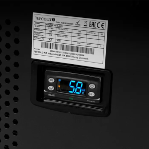 Külmik Klaasist Lükandkaanega - 105 L - TEFCOLD