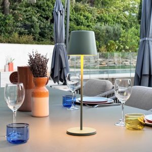 Kelly Olive LED Puutetundlik Laualamp Laadimisalusega - Komplekt 6 - Lumisky