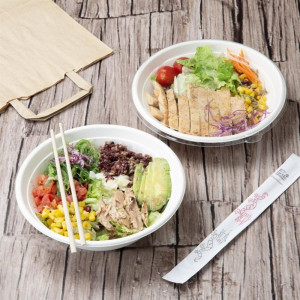 PET Fiesta taaskasutatavad kaaned Poke kaussidele 682 ja 909 ml - Komplekt 50 - Gastronoble