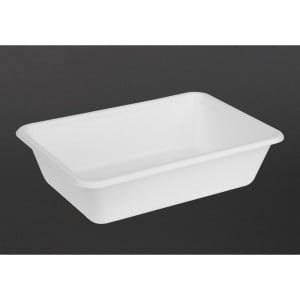 Komposteeritavad bagassist toidukonteinerid 650 ml - Komplekt 100 - Gastronoble