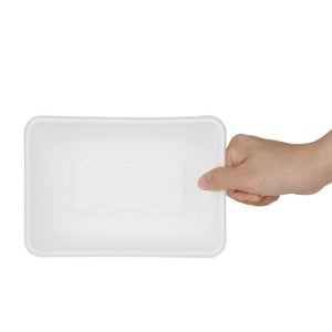 Komposteeritavad bagassist toidukonteinerid 650 ml - Komplekt 100 - Gastronoble