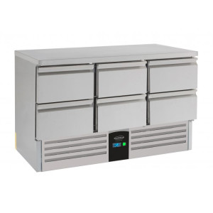 Positiivne jahutuslaud 6 sahtliga - 400 L - CombiSteel