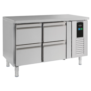 Positive Refrigerated Table with 4 Drawers Energy Line - 190 L