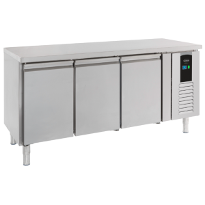 Positive Refrigerated Table with 3 Doors Energy Line - 291 L