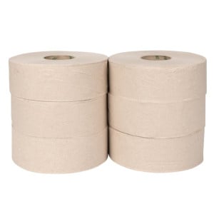 Jumbo Recycled Rolls 2 Ply 300m - Pack of 6 - Jantex