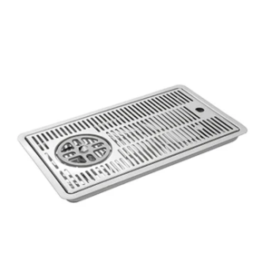 Klaasipesur koos äravoolualusega - L 400 mm - FourniResto