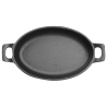 Ovaalne malmist kõrvadega taldrik - 180 x 120 mm