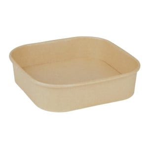 Barquettes Carrées Recyclable 1000 ml - Lot de 300 - Fiesta Green
