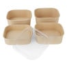Barquettes Carrées Recyclable 1000 ml - Lot de 300 - Fiesta Green