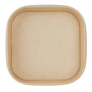 Recyclable Square Trays 1400 ml - Pack of 300 - Fiesta Green