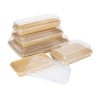 Couvercles PET Barquettes à Sushi GEHX287 - Lot de 300 - Fiesta Green
