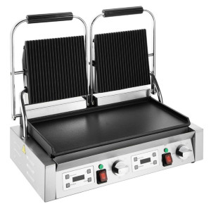 Grill Panini Double - Siledad ja soonilised plaadid - Buffalo