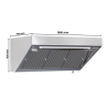 Hotte Snack 700 LED Ilma Mootorita pikkus 1800 Dynasteel