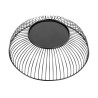 Ümmargune must metallist esitluskorv Ø 285 mm - Olympia