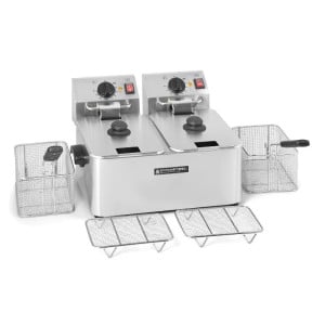Professionaalne fritüür 2 x 4 L - Dynasteel