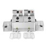 Professionaalne fritüür 2 x 8 L äravooluga - Dynasteel