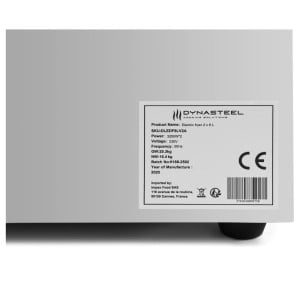 Professionaalne fritüür Premium 2 x 8 L äravooluga - Dynasteel