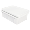 Ristkülikukujuline konteiner 25 L Valge