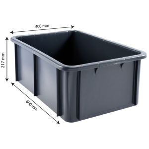 Ristkülikukujuline anum 35 L Valge