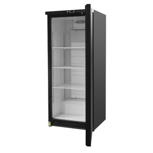 Positiivne külmkapp 376 L must 0/+8 °C
